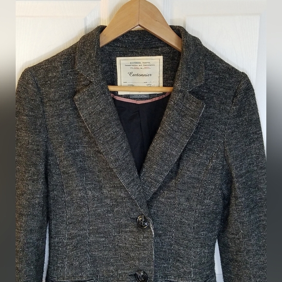 Cartonnier Women's Blazer Gray Size Medium - Picture 3 of 11